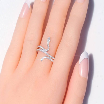 Bague serpent Gorgone