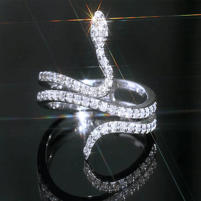 Bague serpent Gorgone