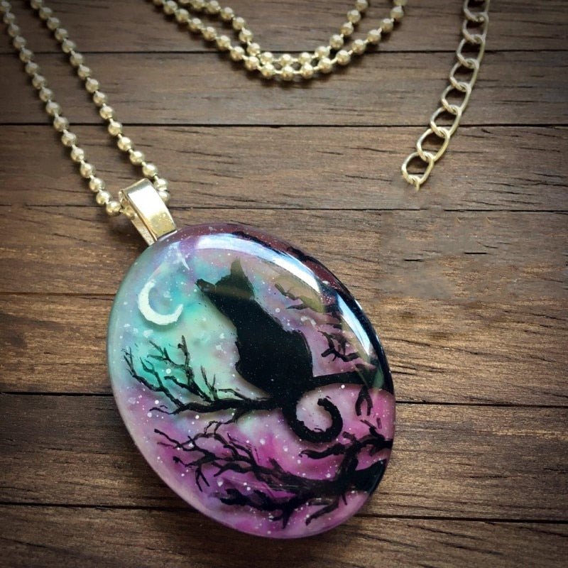 Magnifique collier chat 'La nuit étoilée'