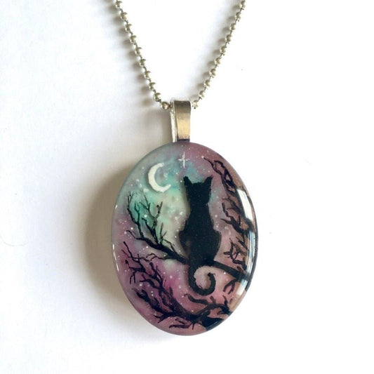 Magnifique collier chat 'La nuit étoilée'