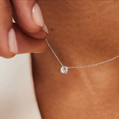 Collier à Pierre Clea | Or Blanc