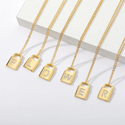 Collier Cadenas d'Initiale Dorée